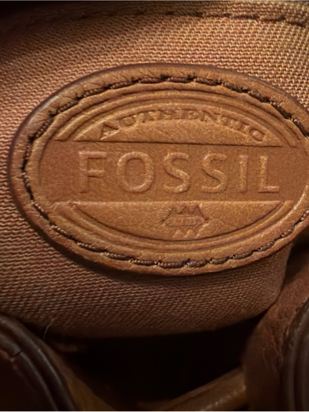Fossil women’s Leather Backpack in Chestnut Brown - Picture 4 of 5